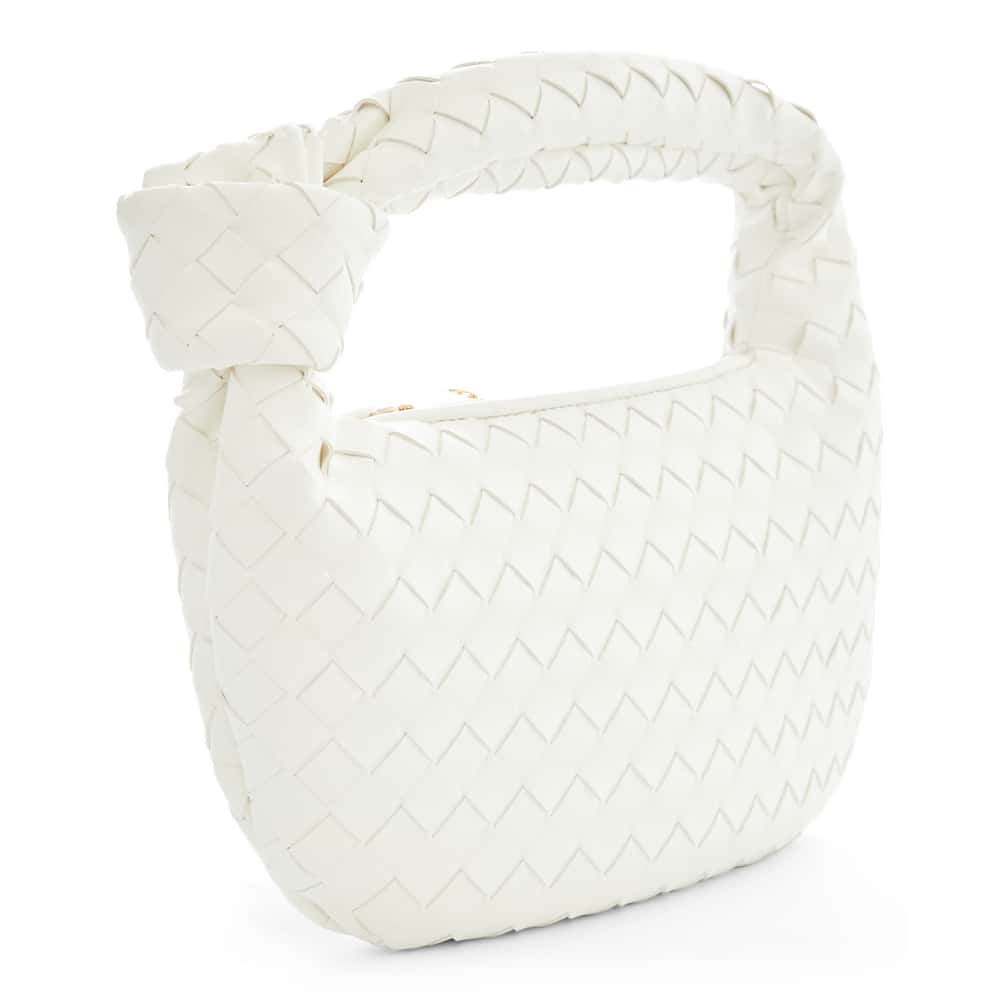 Bazz Handbag in White Weave