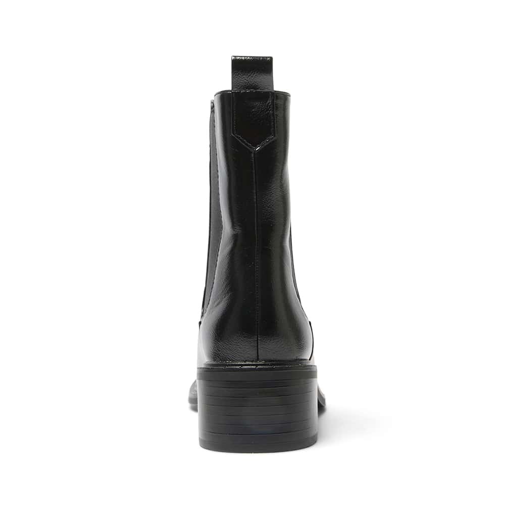 Bedford Boot in Black Crinkle