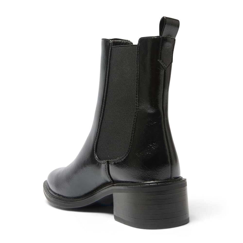 Bedford Boot in Black Crinkle