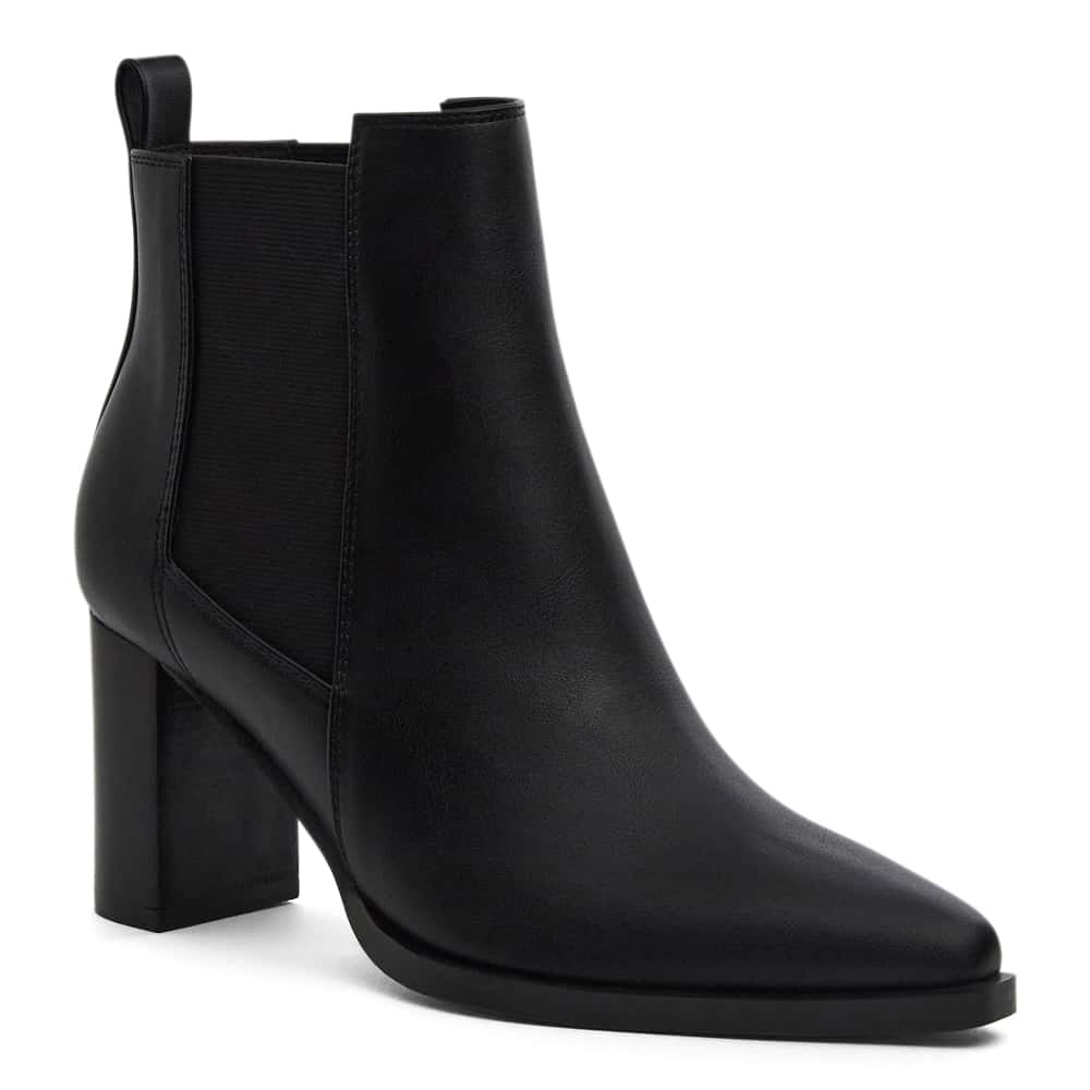 Bolt Boot in Black Smooth