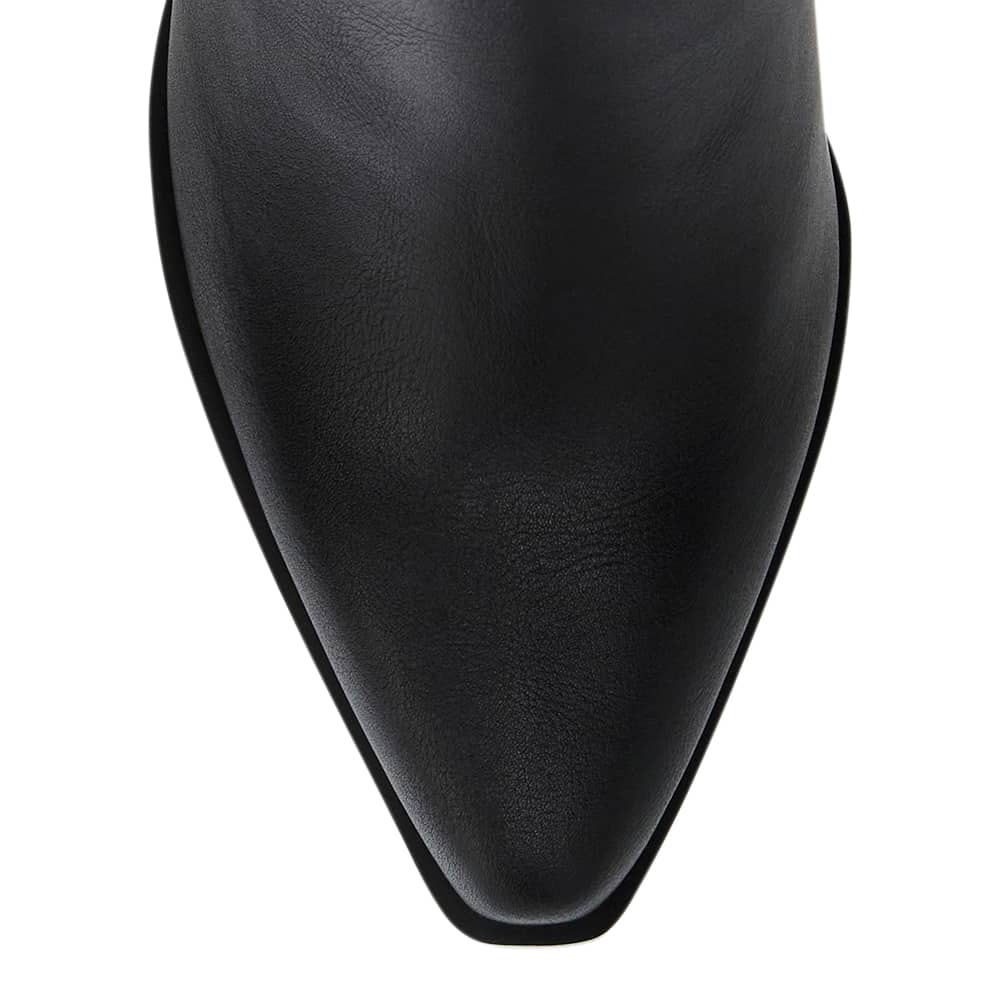 Bolt Boot in Black Smooth