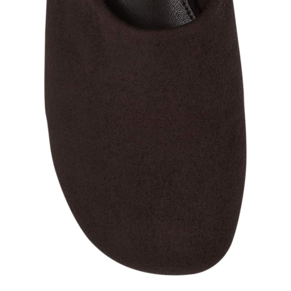 Brenda Flat in Chocolate  Micro