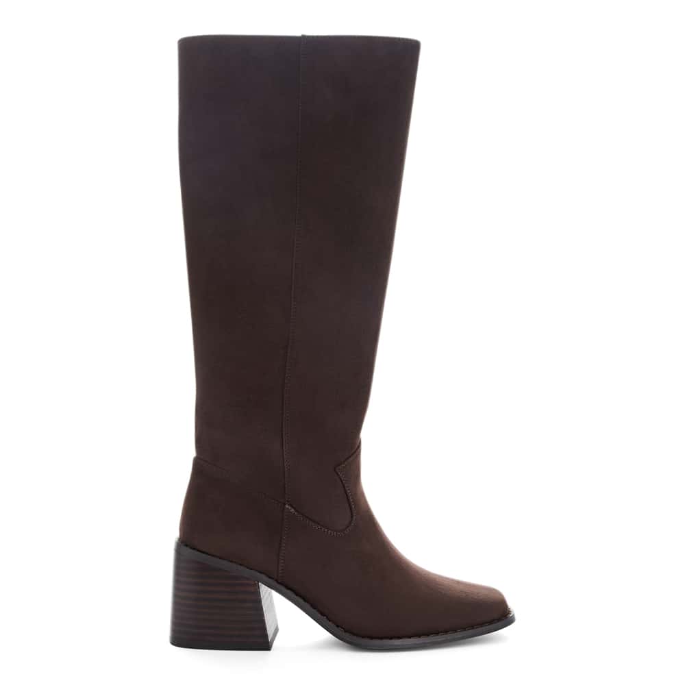 Camille Boot in Chocolate Micro