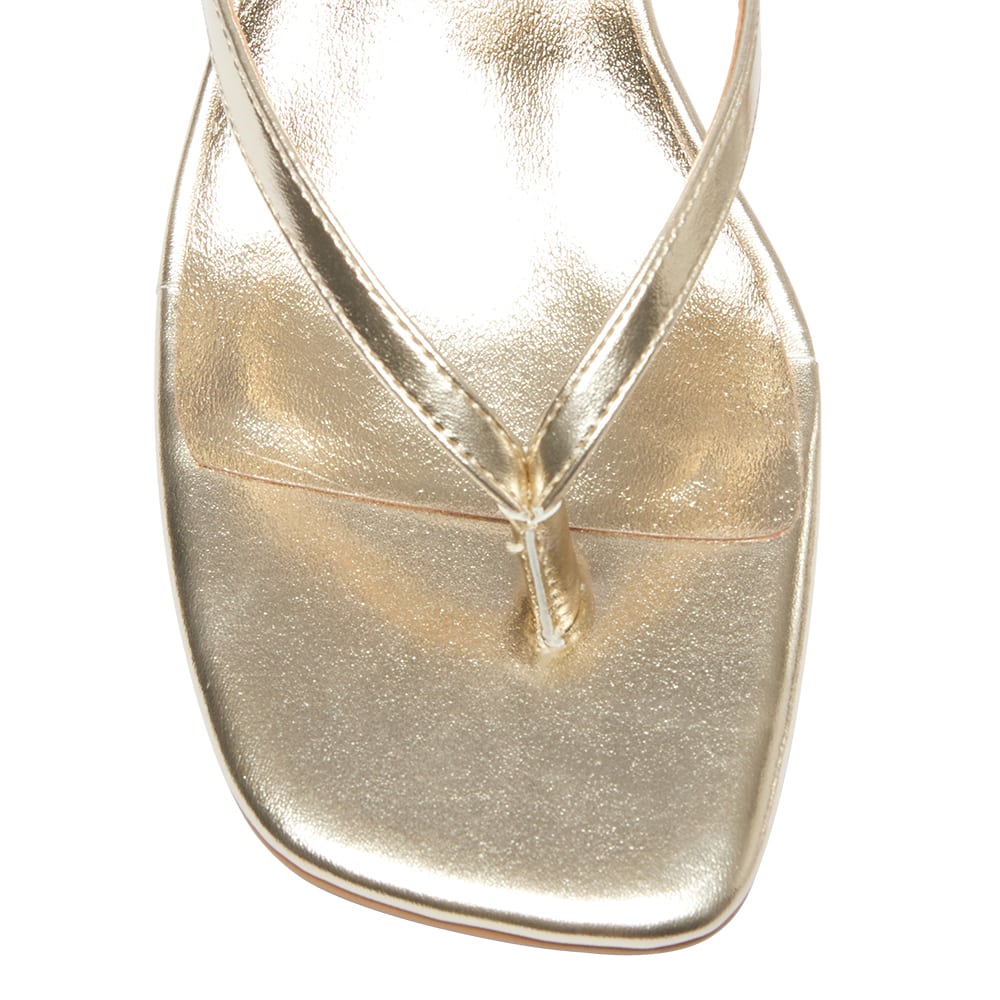 Capri Thongs in Soft Gold Smooth