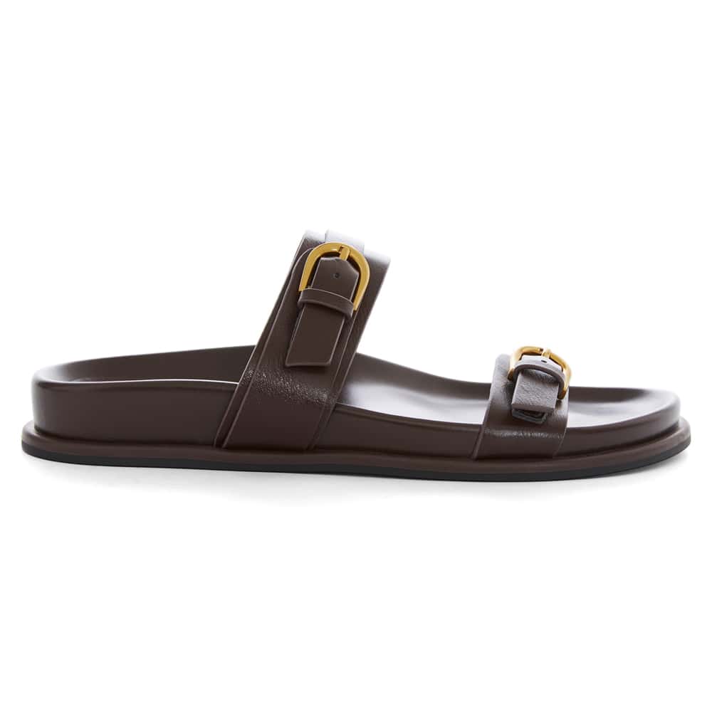 Carina Slide in Chocolate Smooth