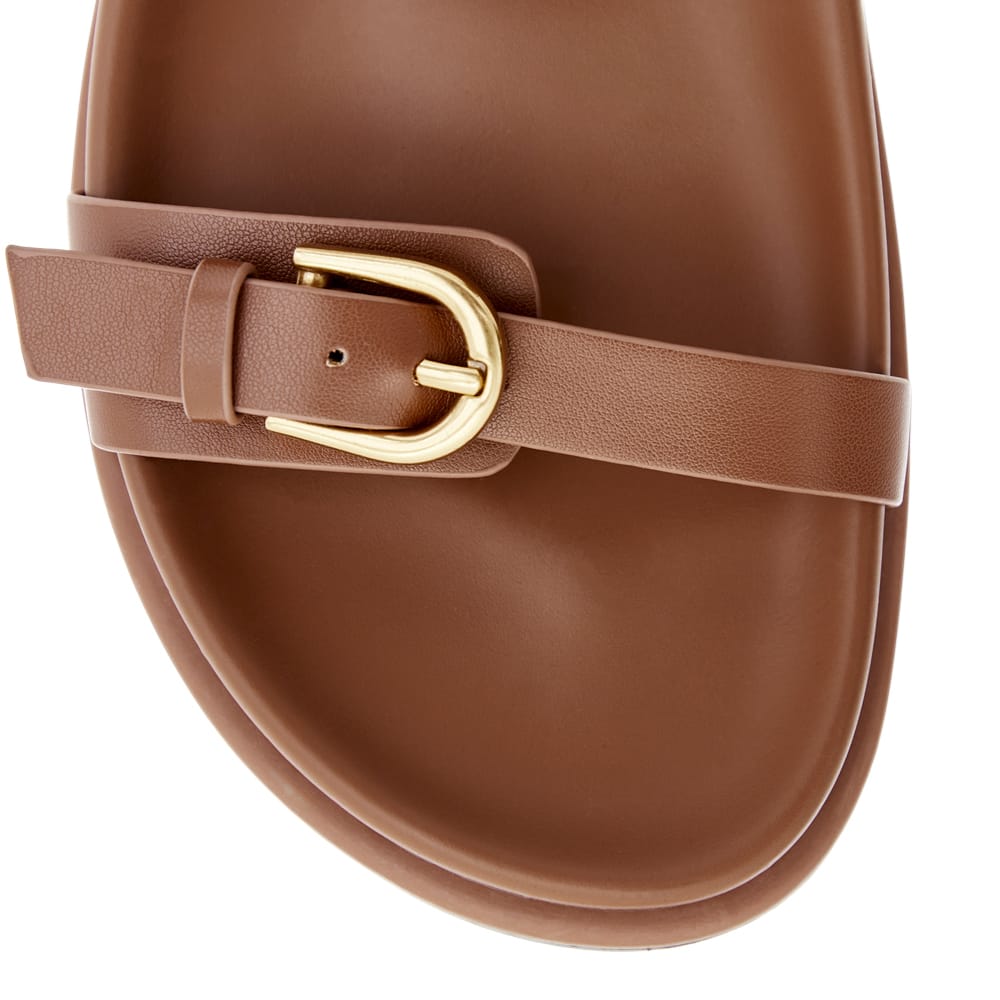 Carina Slide in Tan Smooth