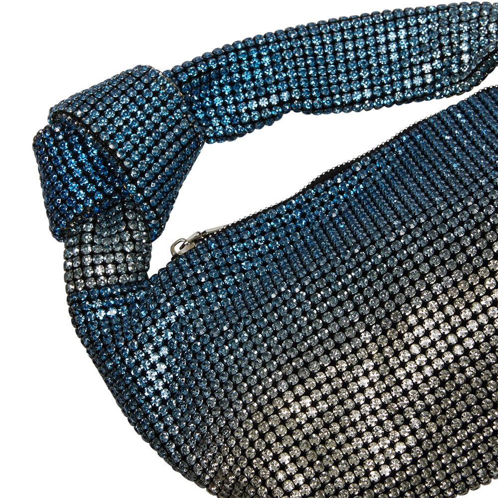 Cece Handbag in Blue Ombre Crystal Sparkle