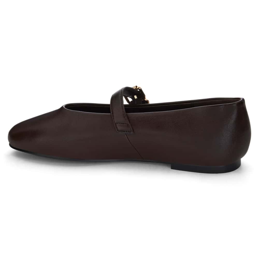 Charm Ballet Flat in Chocolate Smooth