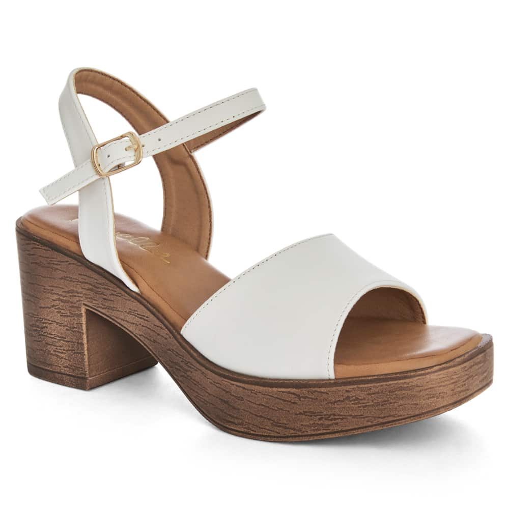 Chelsea Heel in White