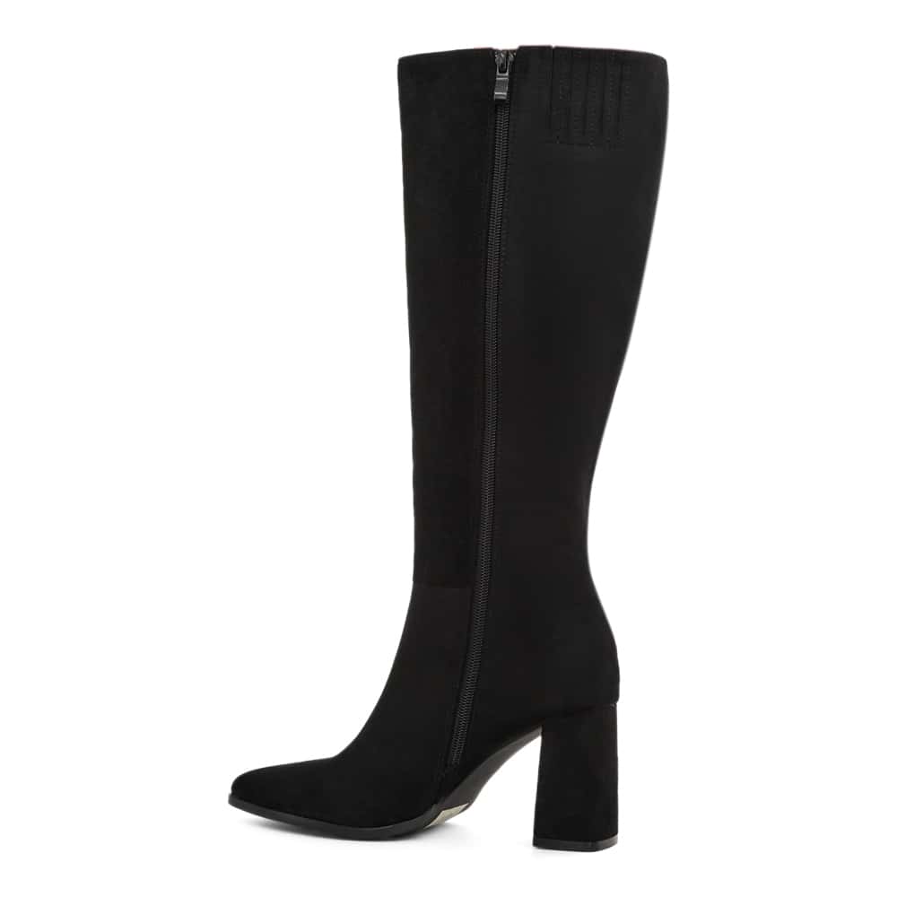 Clara Boot in Black Micro