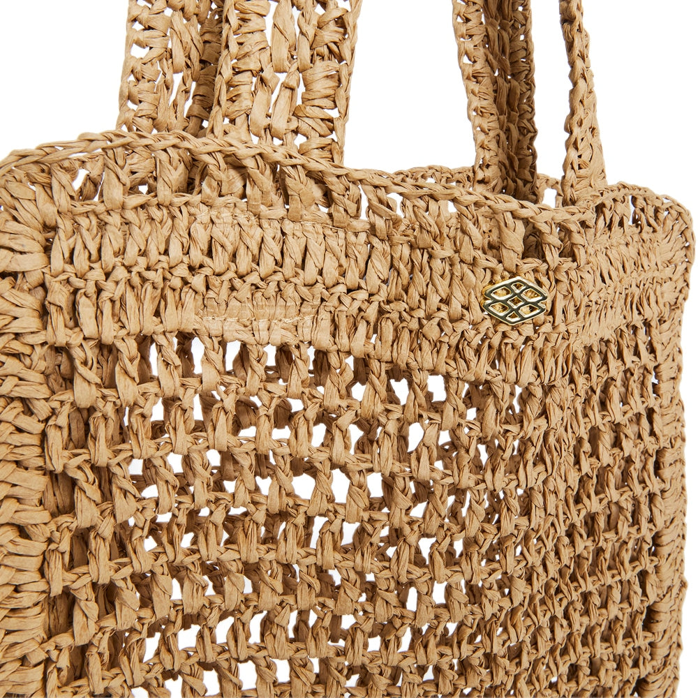 Cuba Handbag in Natural Raffia