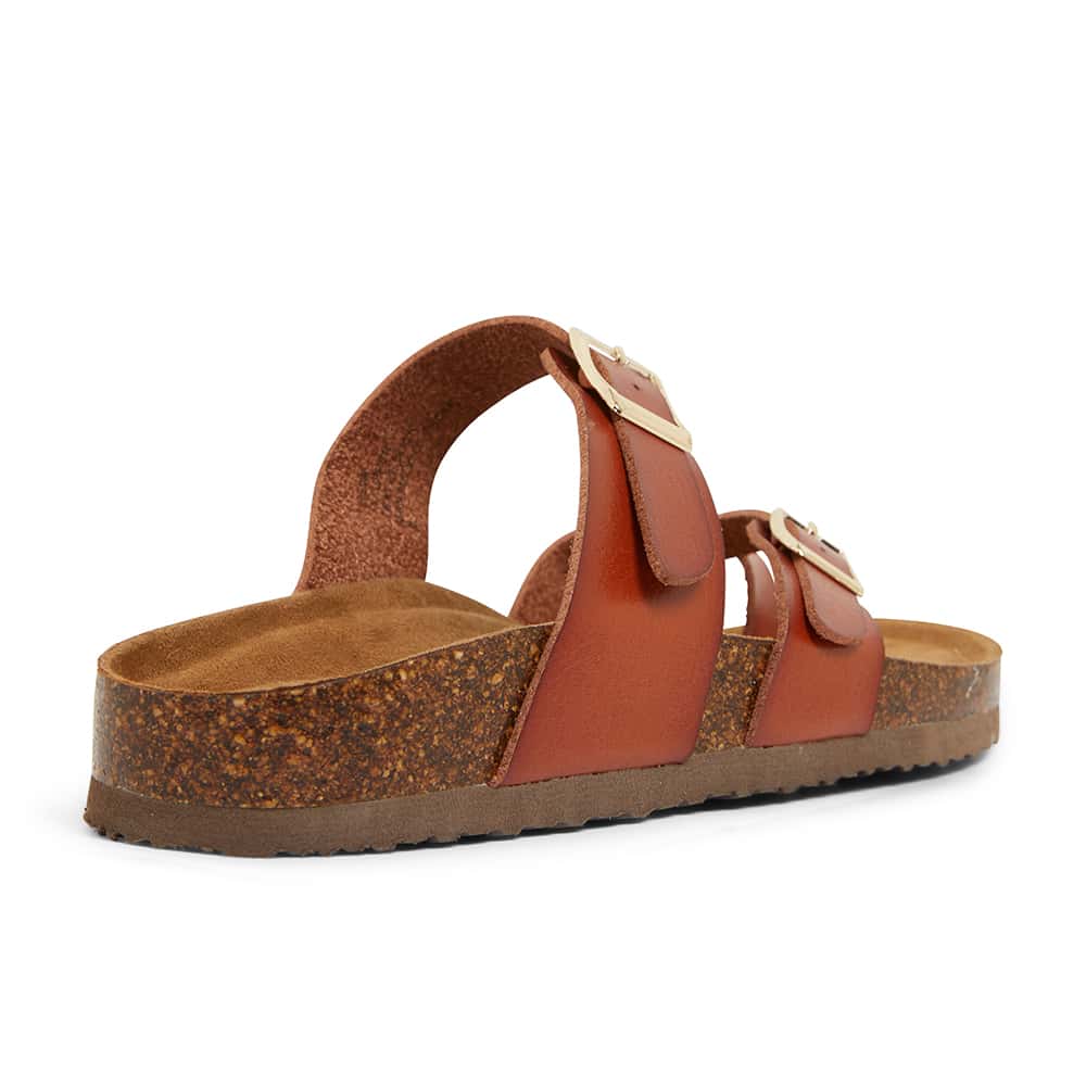 Deva Sandal in Cognac Smooth
