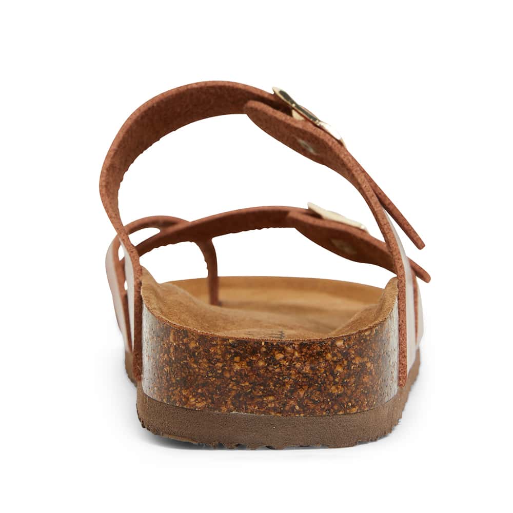 Deva Sandal in Cognac Smooth
