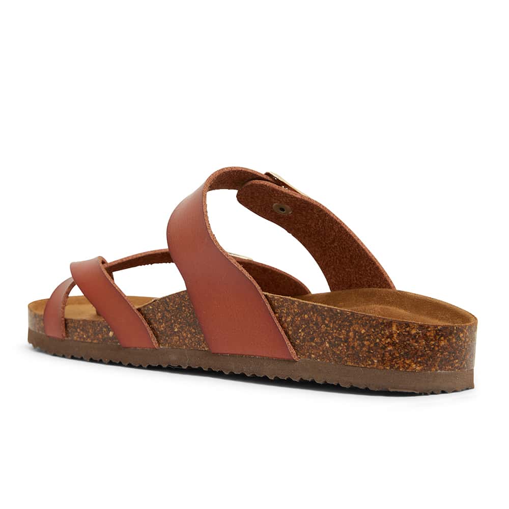 Deva Sandal in Cognac Smooth