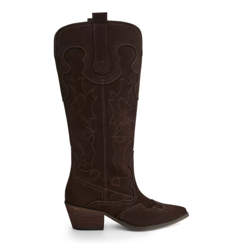 Dusty Boot in Chocolate  Micro