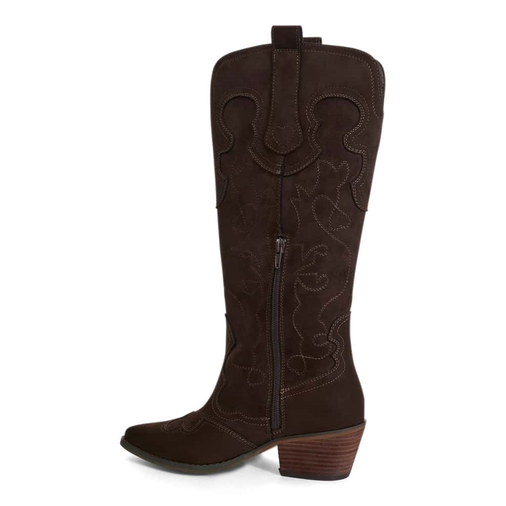 Dusty Boot in Chocolate  Micro