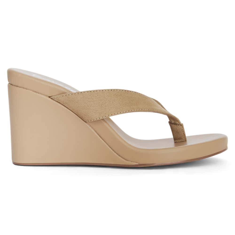 Ego Wedge in Taupe Micro