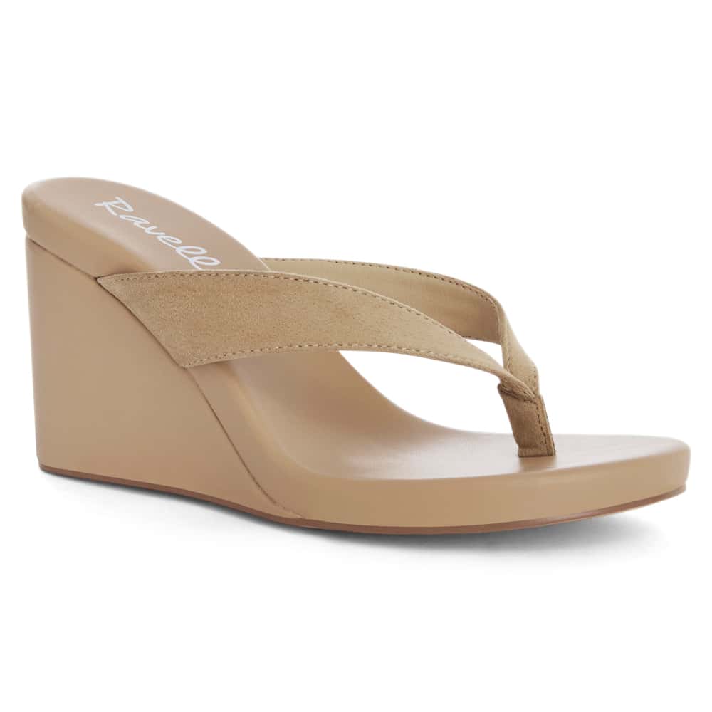 Ego Wedge in Taupe Micro