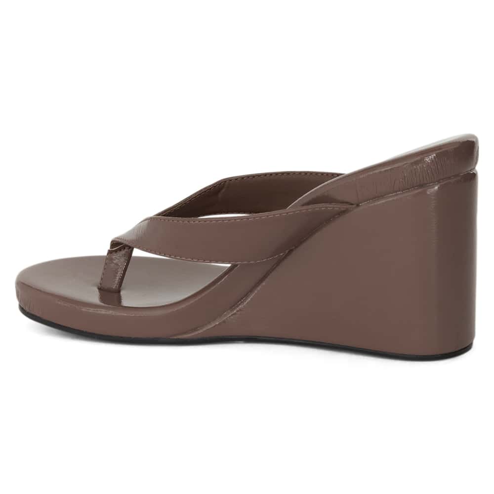 Ego Wedge in Taupe Patent