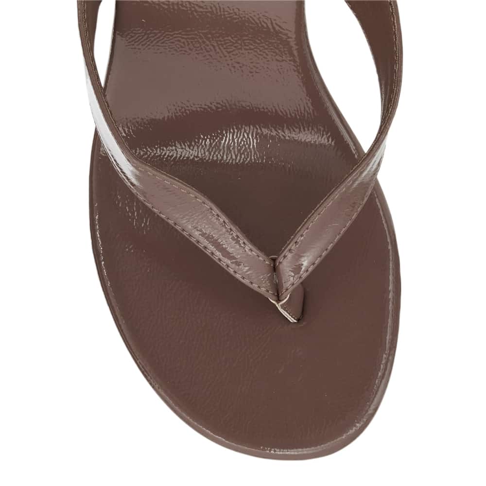 Ego Wedge in Taupe Patent