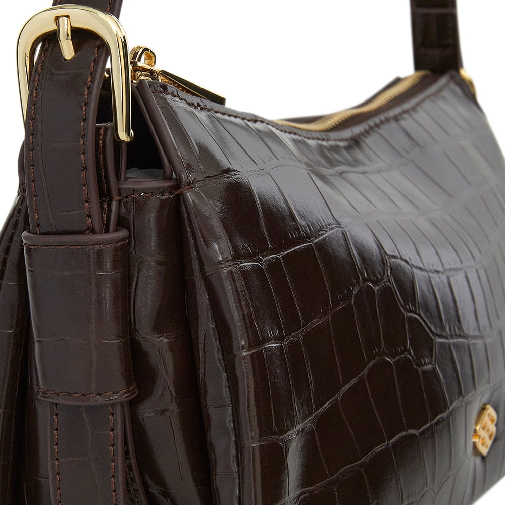 Envy Bag in Chocolate Croc