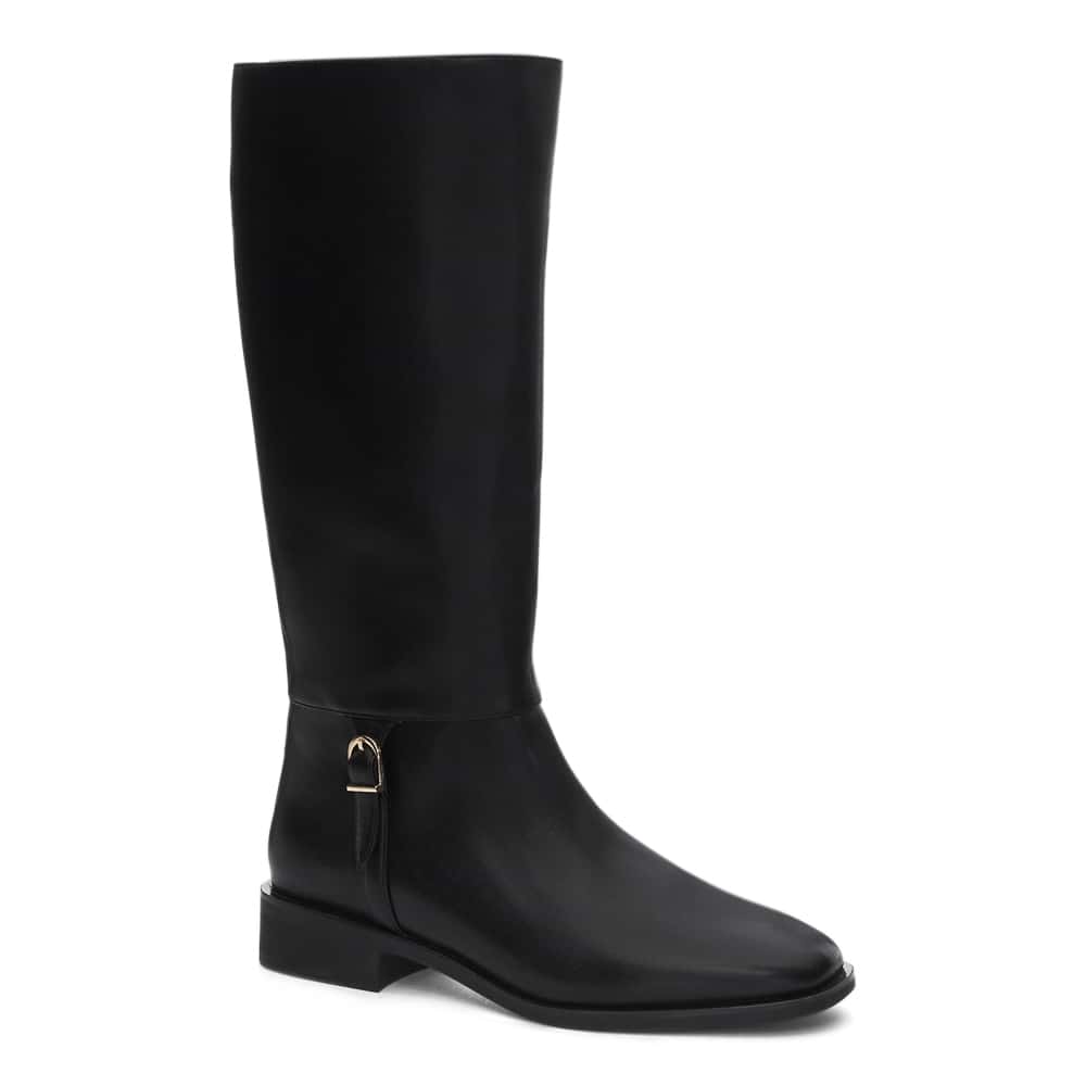 Eryn Boot in Black Smooth