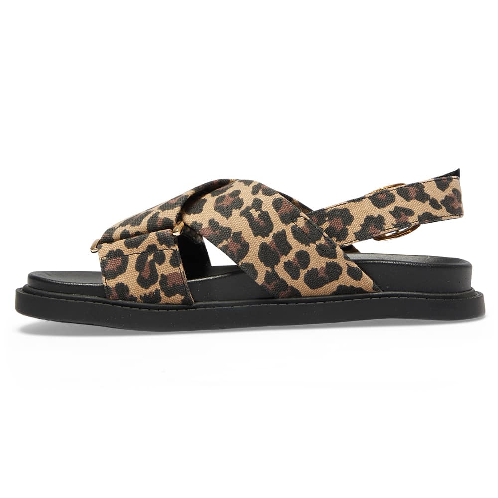 Fabian Sandal in Animal Fabric