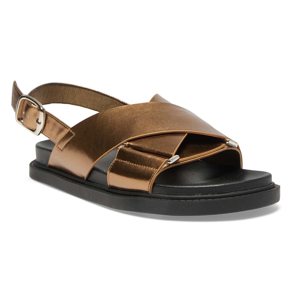 Fabian Sandal in Bronze  Smooth