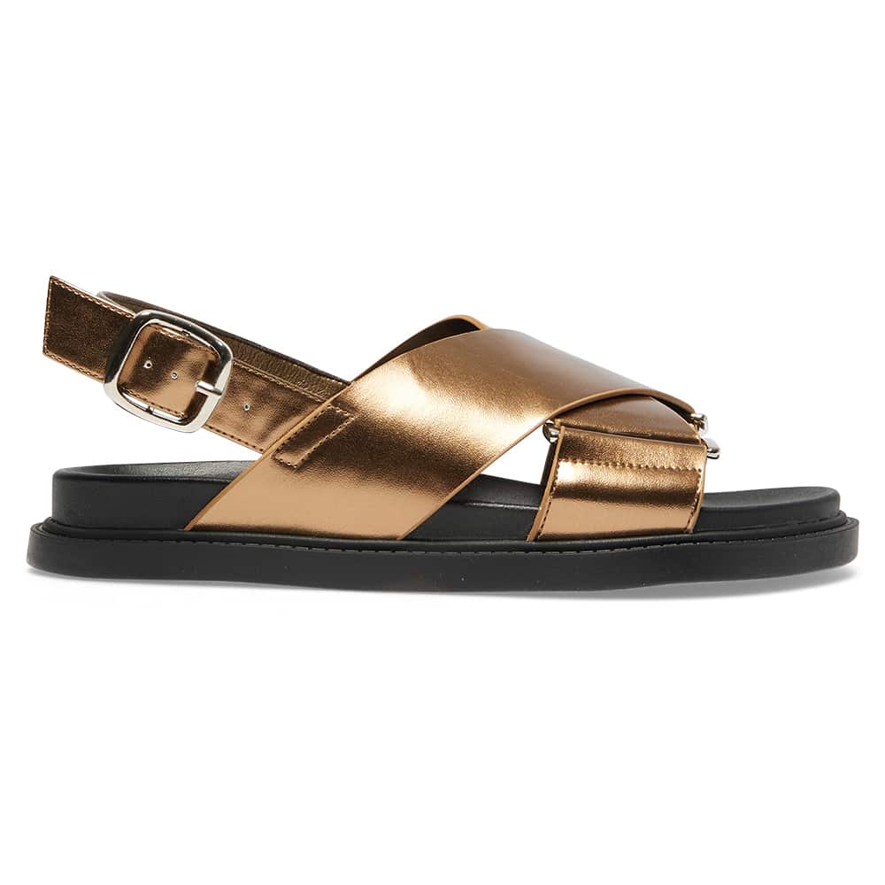 Fabian Sandal in Bronze  Smooth