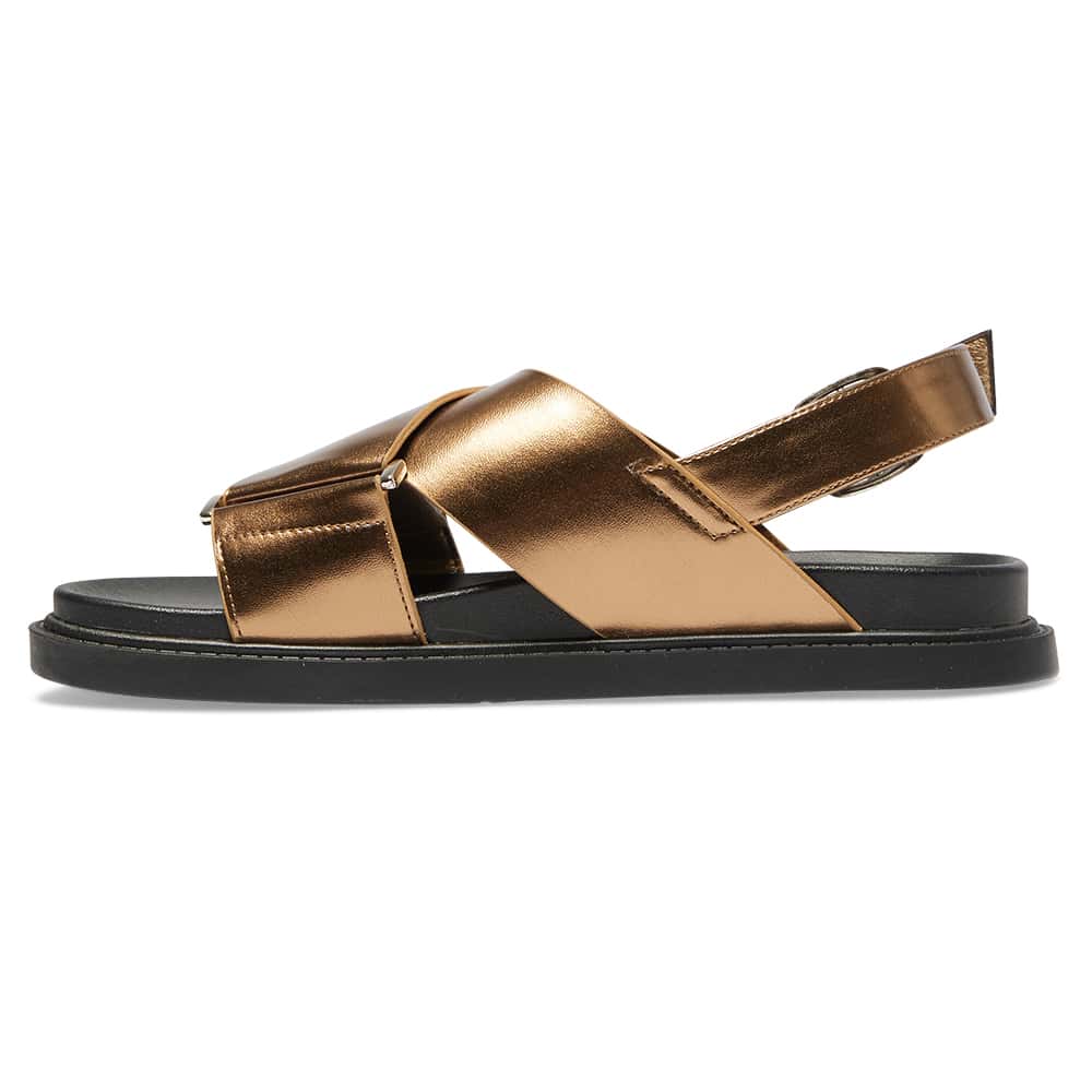 Fabian Sandal in Bronze  Smooth