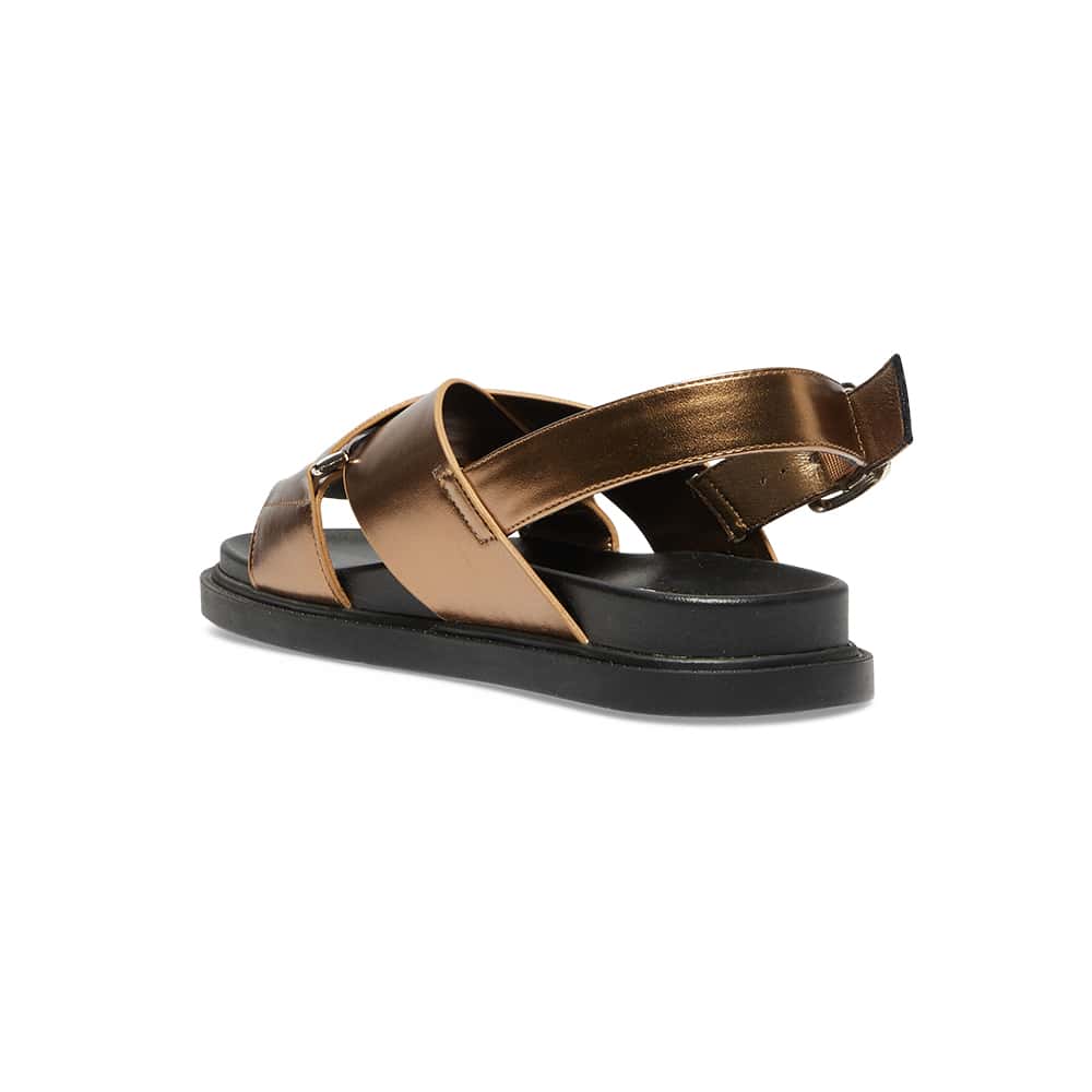 Fabian Sandal in Bronze  Smooth