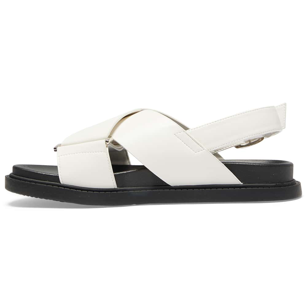 Fabian Sandal in White Smooth