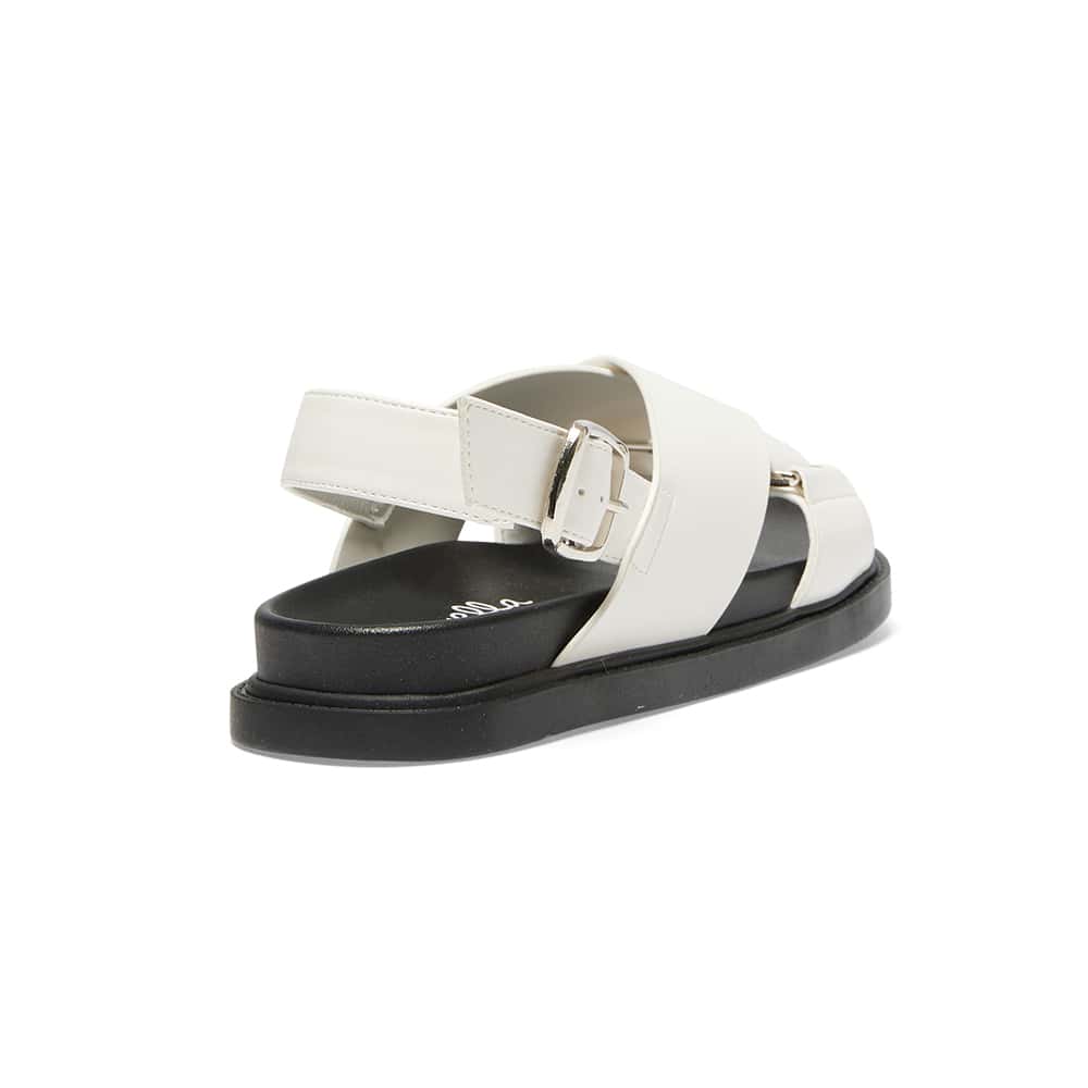 Fabian Sandal in White Smooth