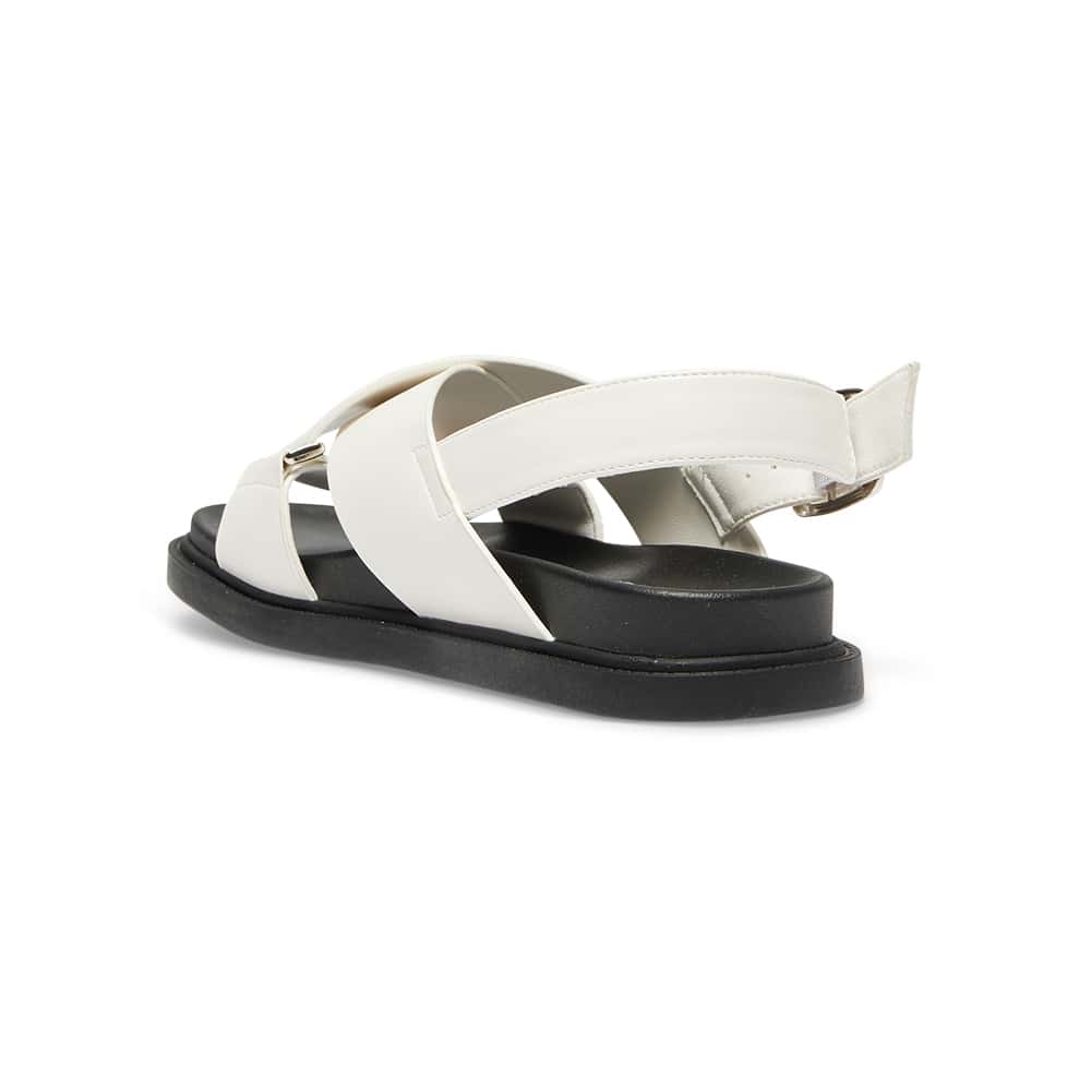 Fabian Sandal in White Smooth