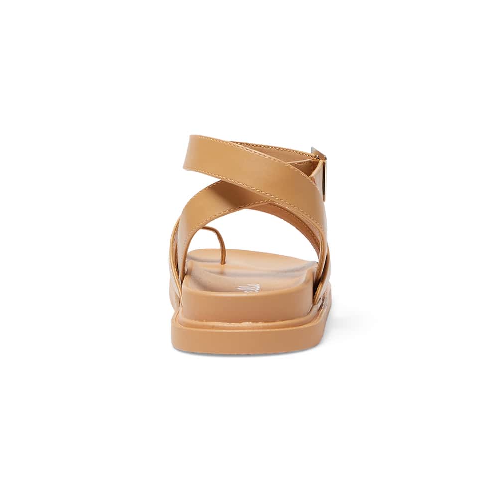 Faith Sandal in Camel Smooth