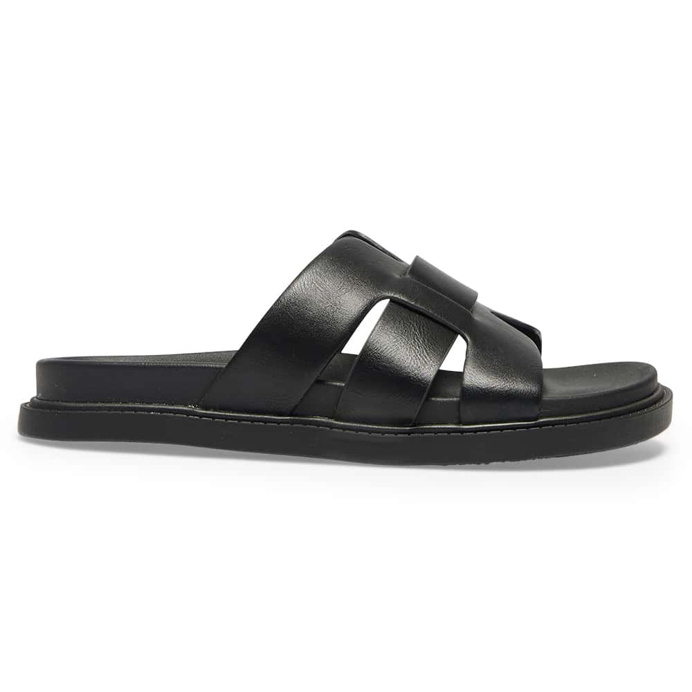 Felton Slide in Black Smooth