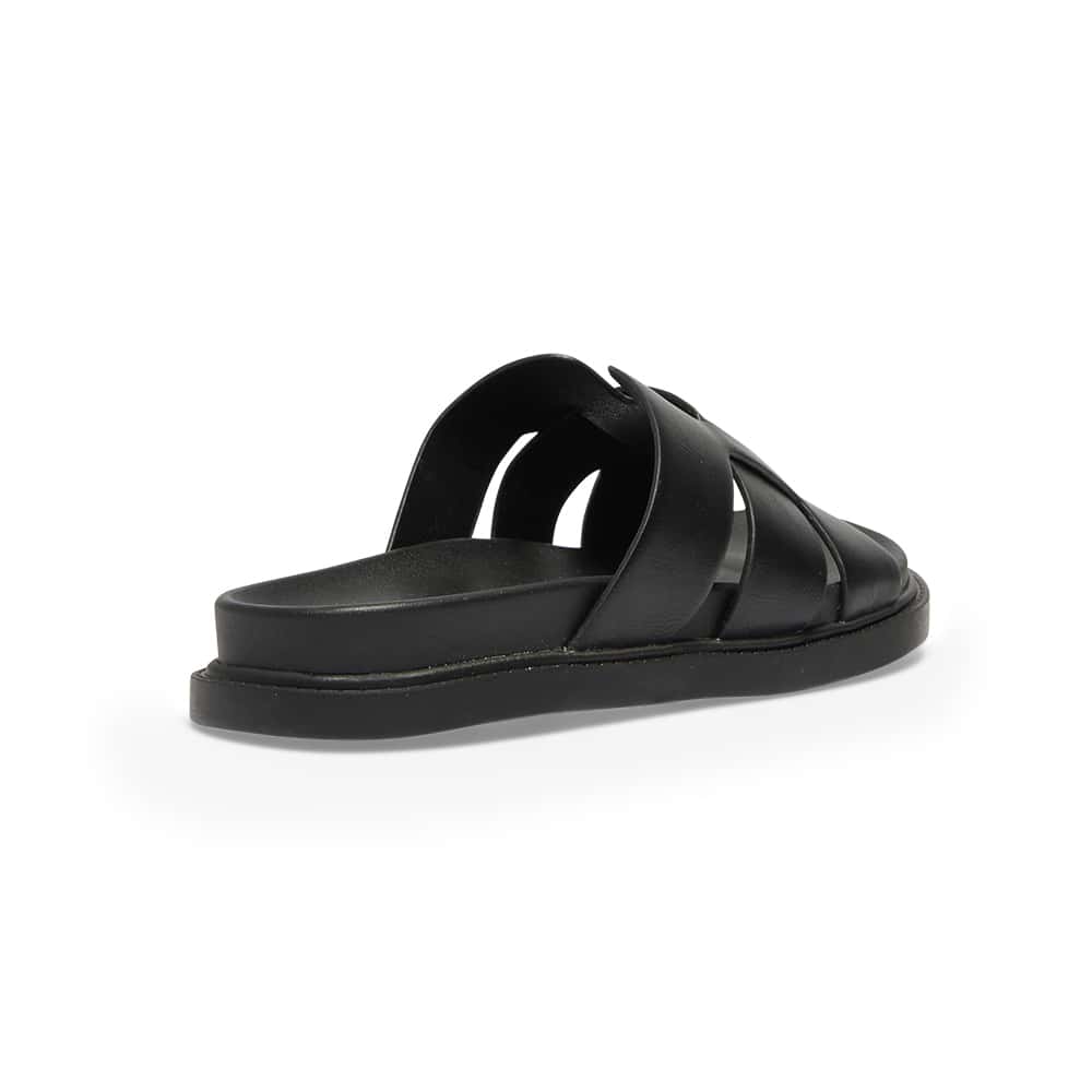 Felton Slide in Black Smooth