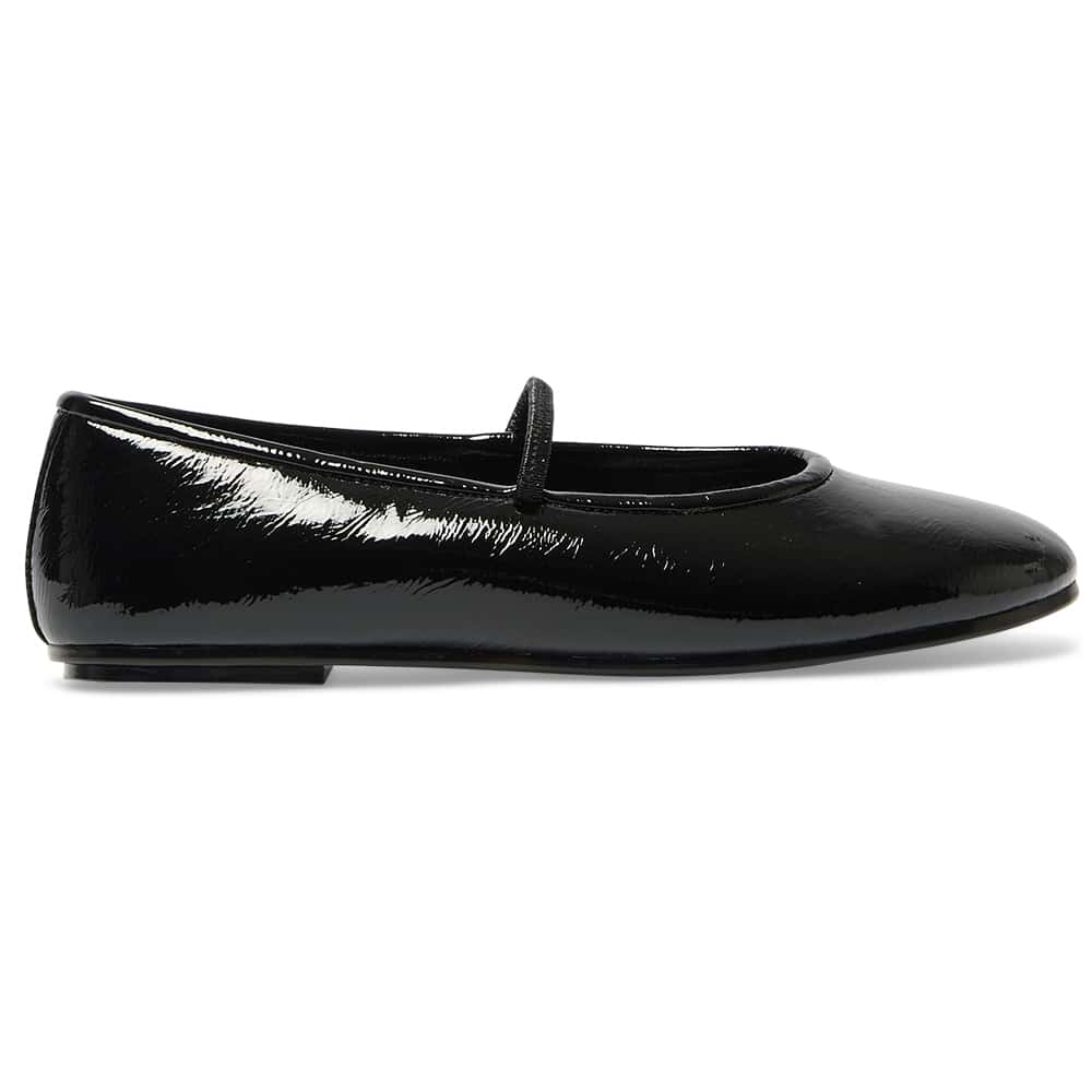 Frisco Ballet Flat in Black Patent