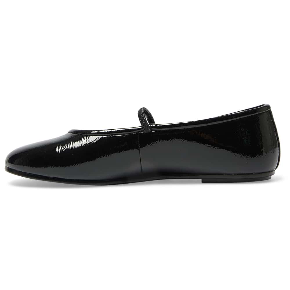 Frisco Ballet Flat in Black Patent