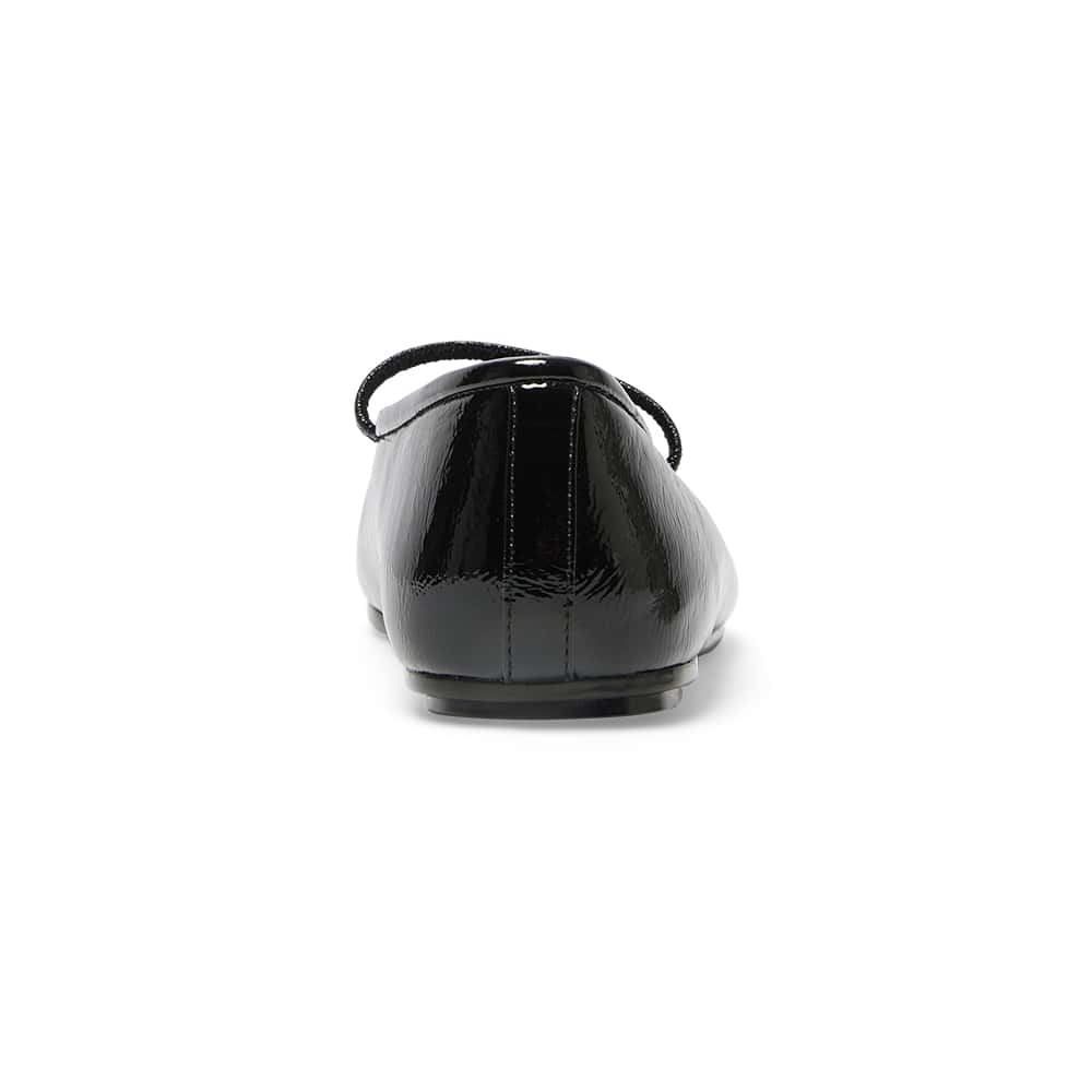 Frisco Ballet Flat in Black Patent