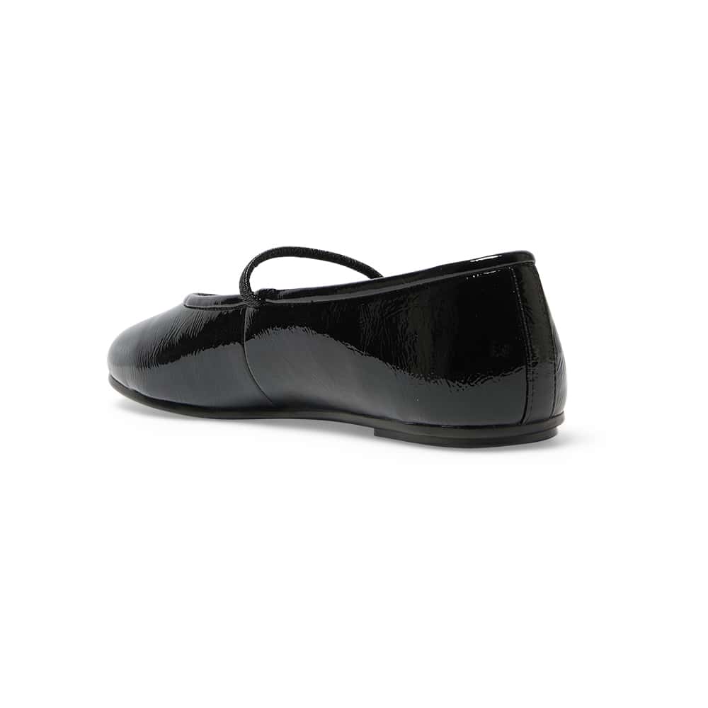 Frisco Ballet Flat in Black Patent