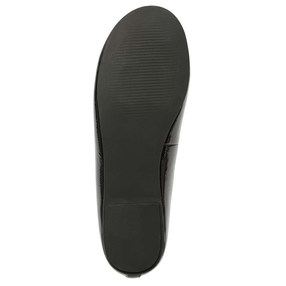 Frisco Ballet Flat in Black Patent