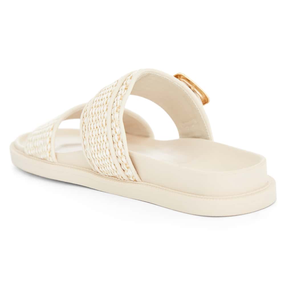 Gemma Slide in Bone Raffia