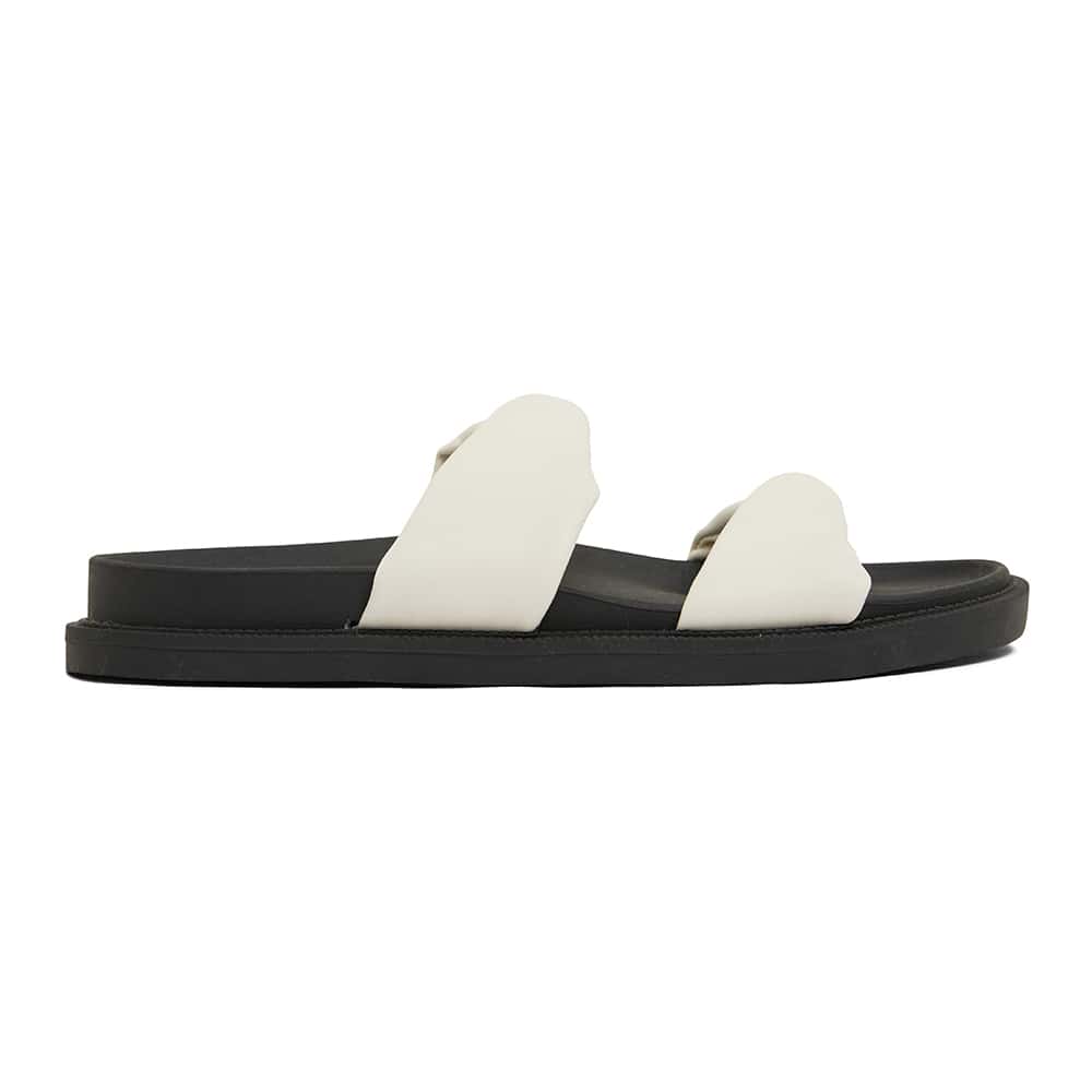 Ginny Slide in White Smooth