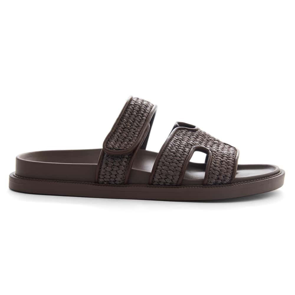Guru Slide in Chocolate Raffia