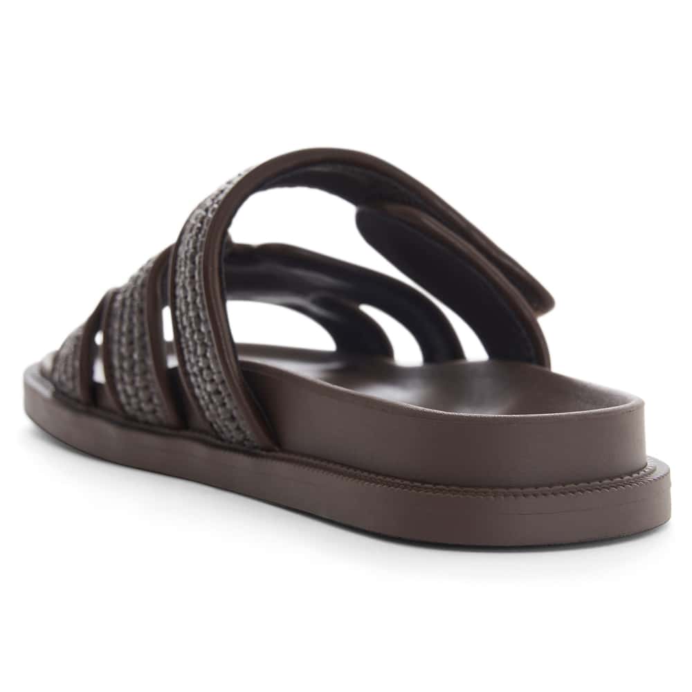 Guru Slide in Chocolate Raffia