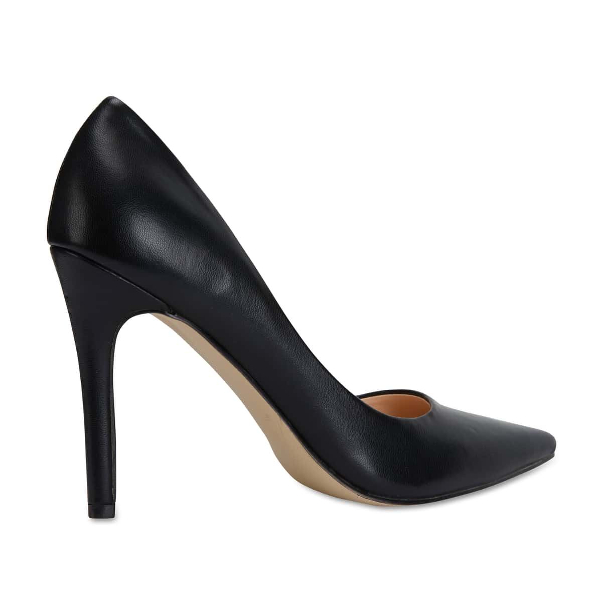 Harbour Heel in Black Smooth