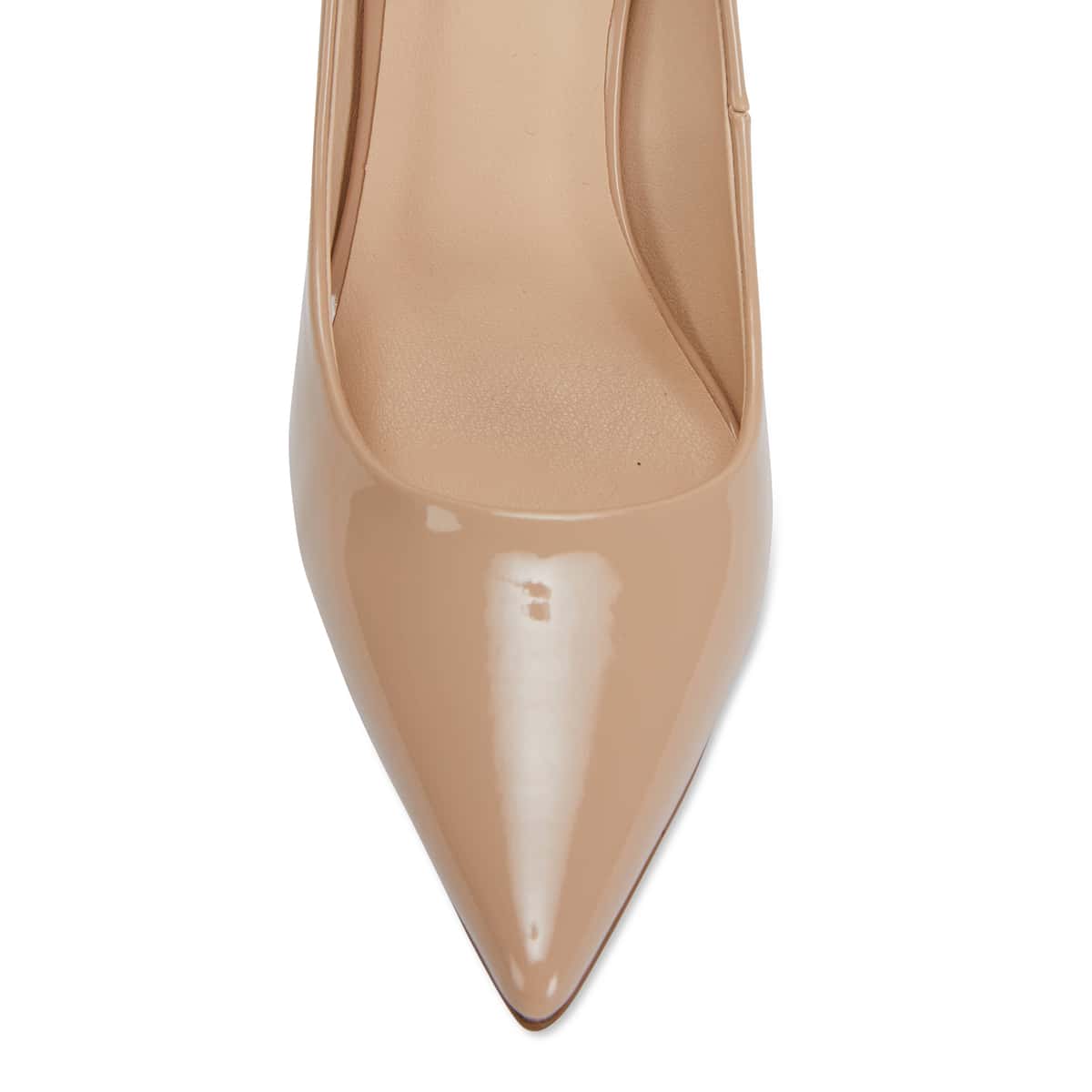 Harbour Heel in Nude Patent