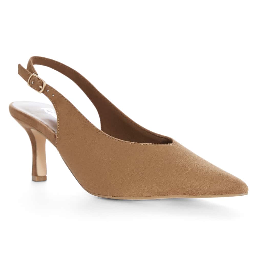 Harley Heel in Tan Micro