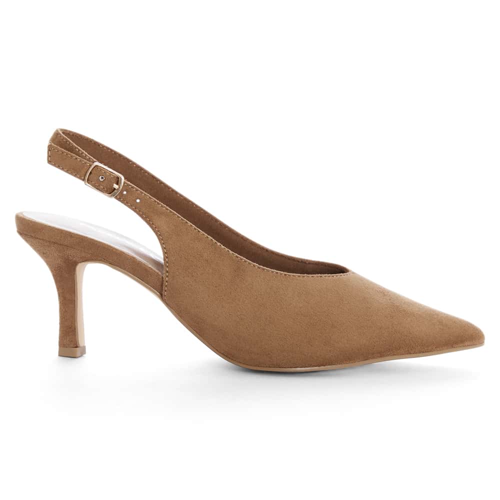 Harley Heel in Tan Micro